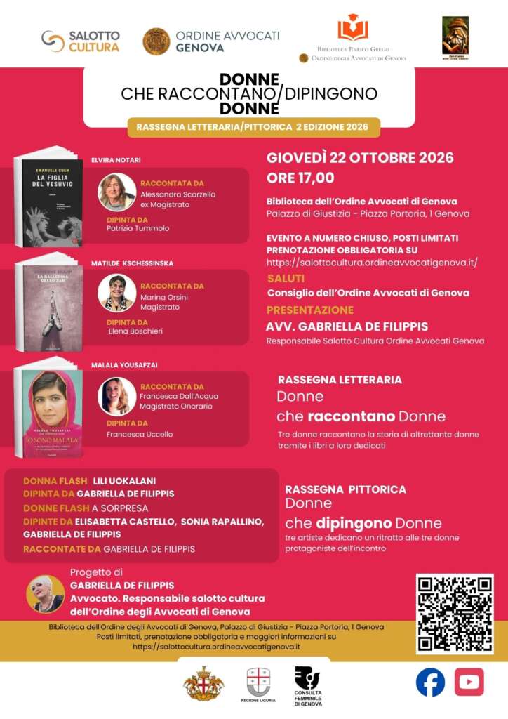 22 OTTOBRE 2026 Ordine Avvocati Genova